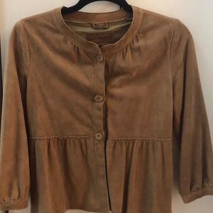Premium Quality brown suede cardigan